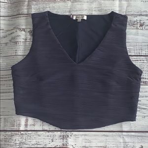 JLO Navy Crop Top